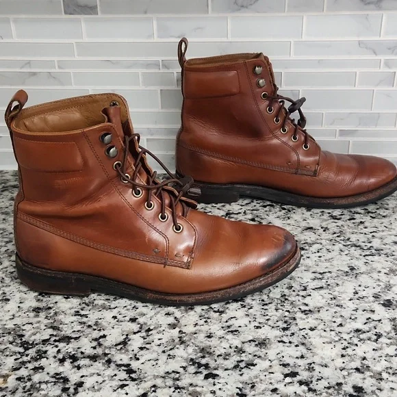 Brown L.L. Bean Signature Hawthorne Flat Toe Leather Boots sz 10.5 - Picture 3 of 6